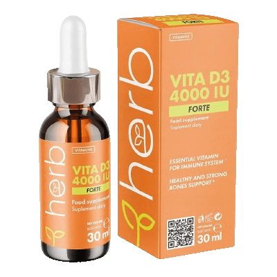 Witamina D3 4000 IU Forte w kroplach - 30 ml