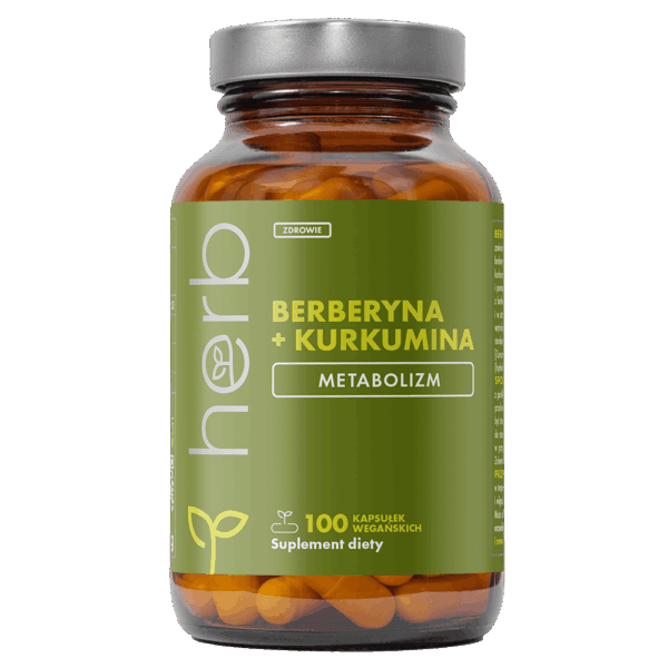 Berberyna + Kurkumina - 100 vege kaps.