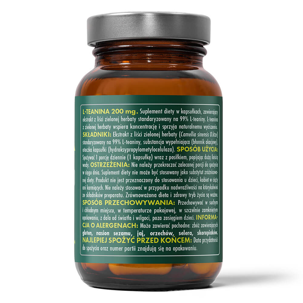 L-teanina 200 mg – 100 vege kaps.