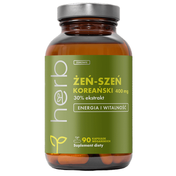 Żeń-szeń Koreański 400 mg - 90 vege kaps.