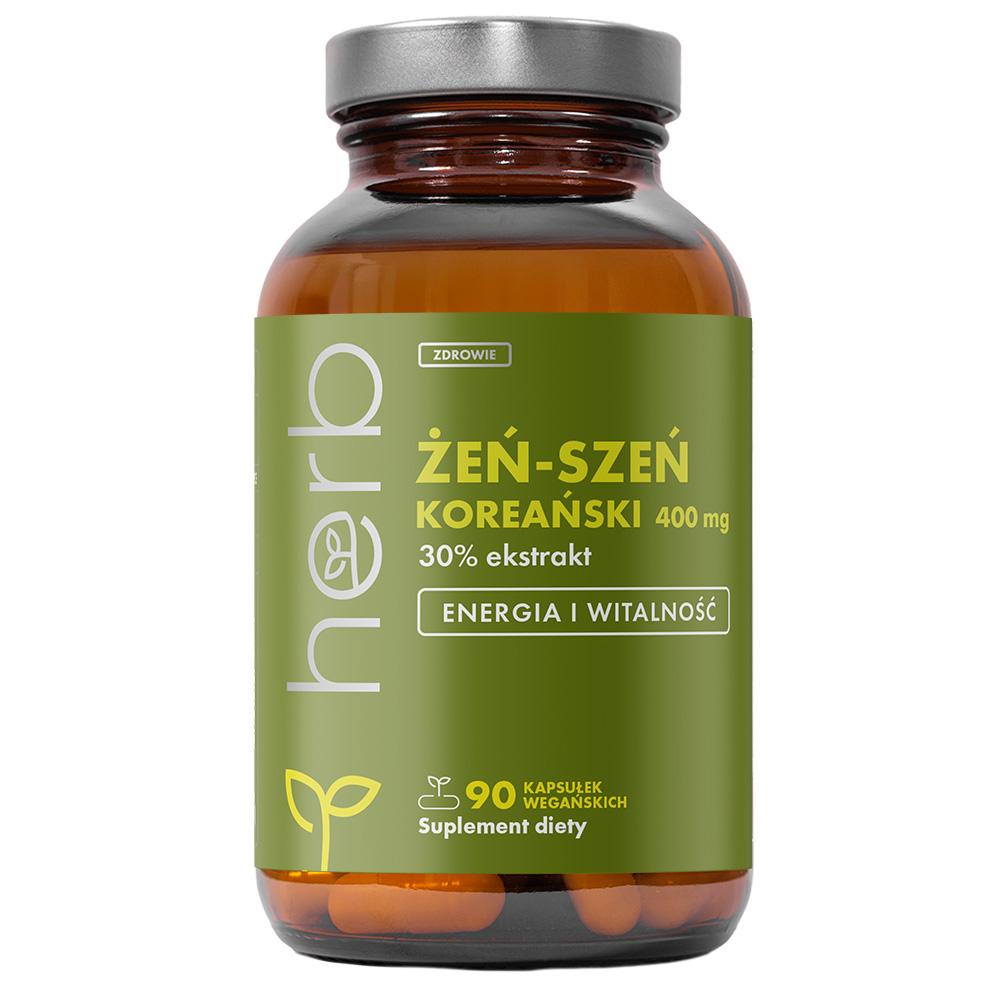 Żeń-szeń Koreański 400 mg - 90 vege kaps.