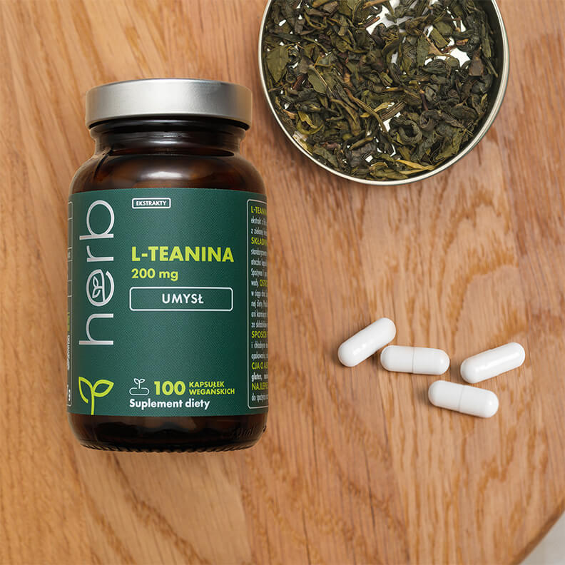 L-teanina 200 mg – 100 vege kaps.