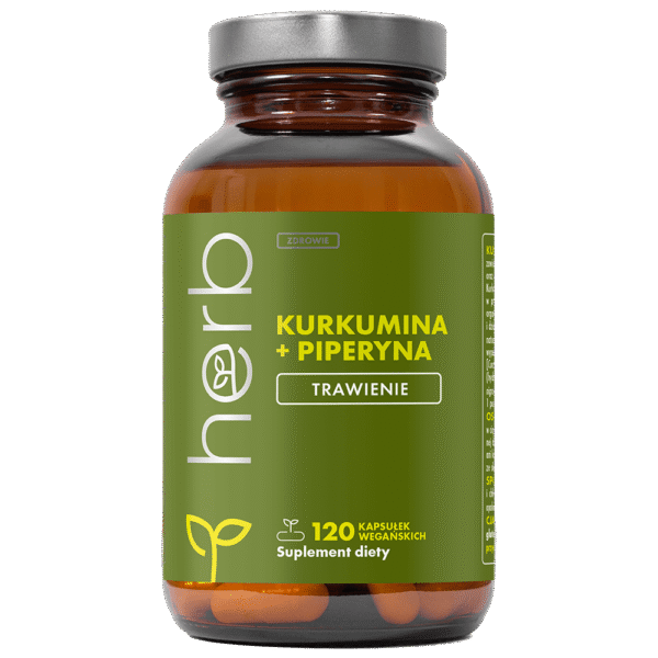 Kurkumina + Piperyna - 120 vege kaps.