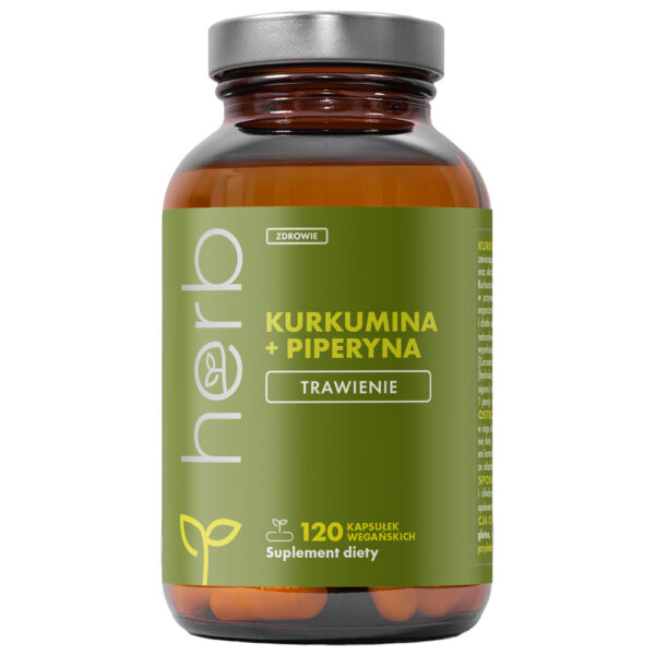 Kurkumina + Piperyna - 120 vege kaps.