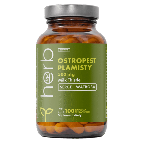 Ostropest Plamisty 500 mg - 100 vege kaps.
