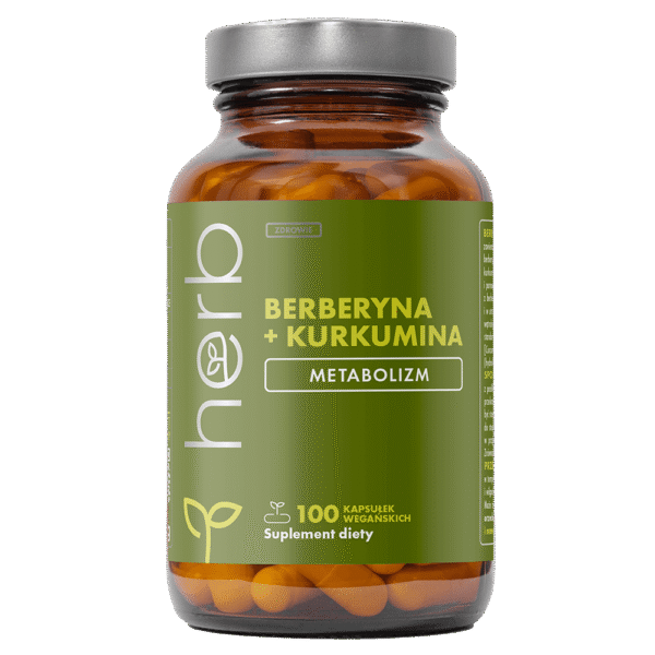 Berberyna + Kurkumina - 100 vege kaps.