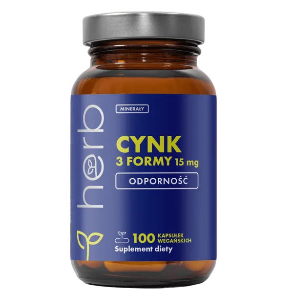 Cynk 3 Formy 15 mg - 100 vege kaps.