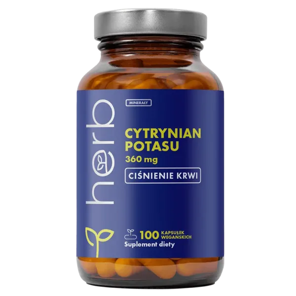 Cytrynian Potasu 360 mg - 100 vege kaps.