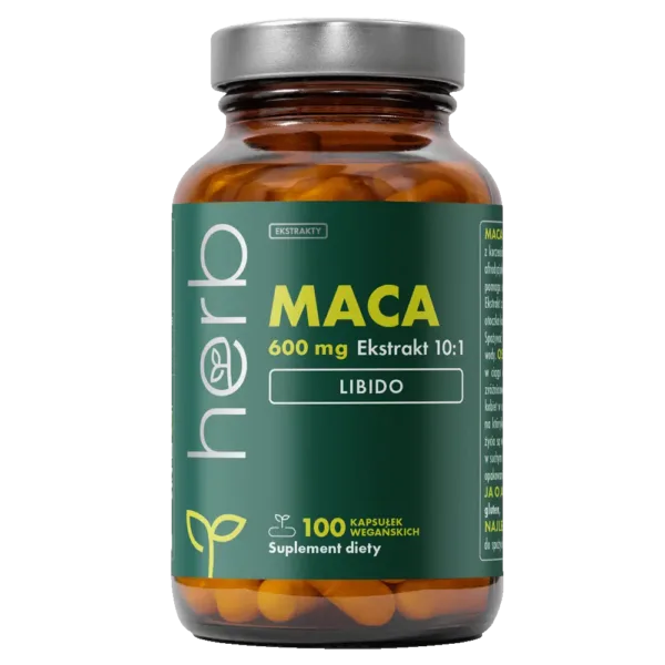 Maca 600 mg - 100 vege kaps.
