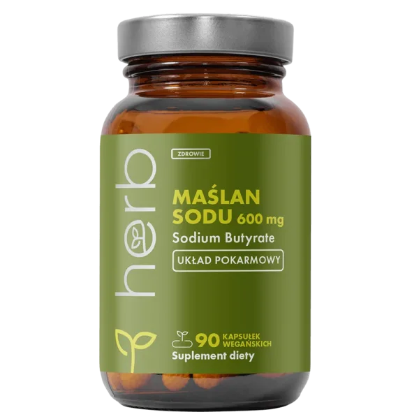 Maślan Sodu 600 mg - 90 vege kaps.