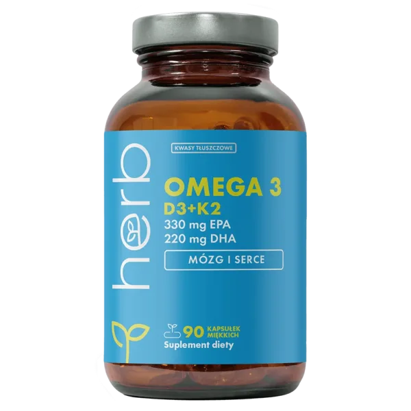 Omega 3 D3+K2 - 90 kaps. miękkich