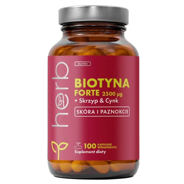Biotyna Forte + Skrzyp & Cynk - 100 vege kaps.