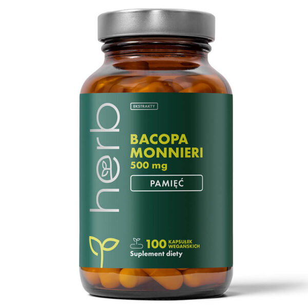 Bacopa Monnieri 500 mg- 100 vege kaps.