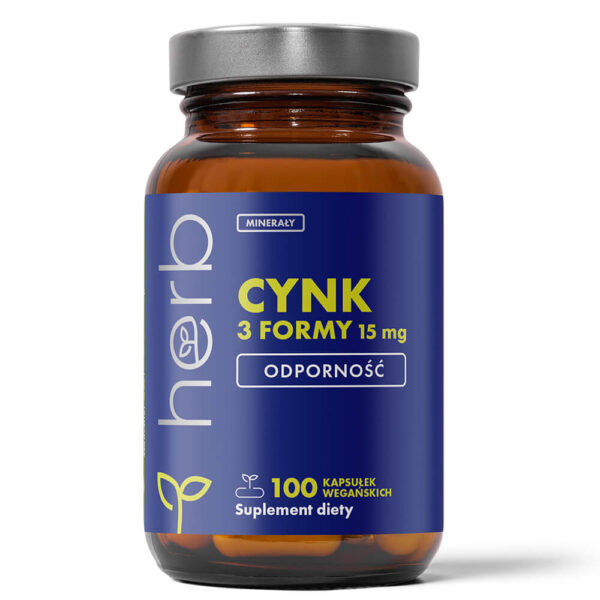 Cynk 3 Formy 15 mg - 100 vege kaps.