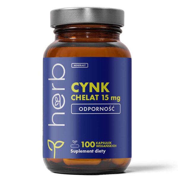 Cynk Chelat 15 mg - 100 vege kaps.