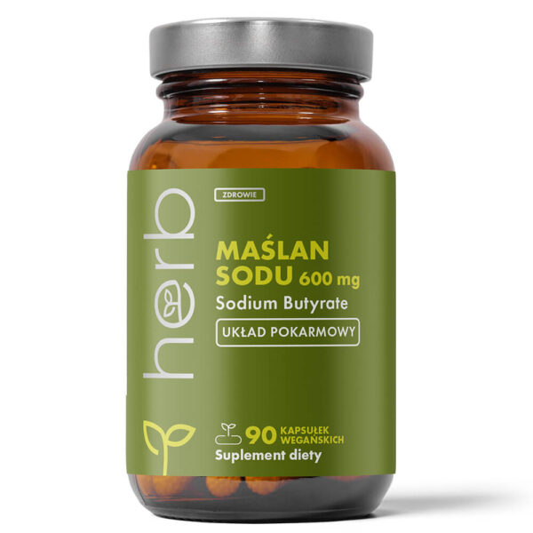 Maślan Sodu 600 mg - 90 vege kaps.