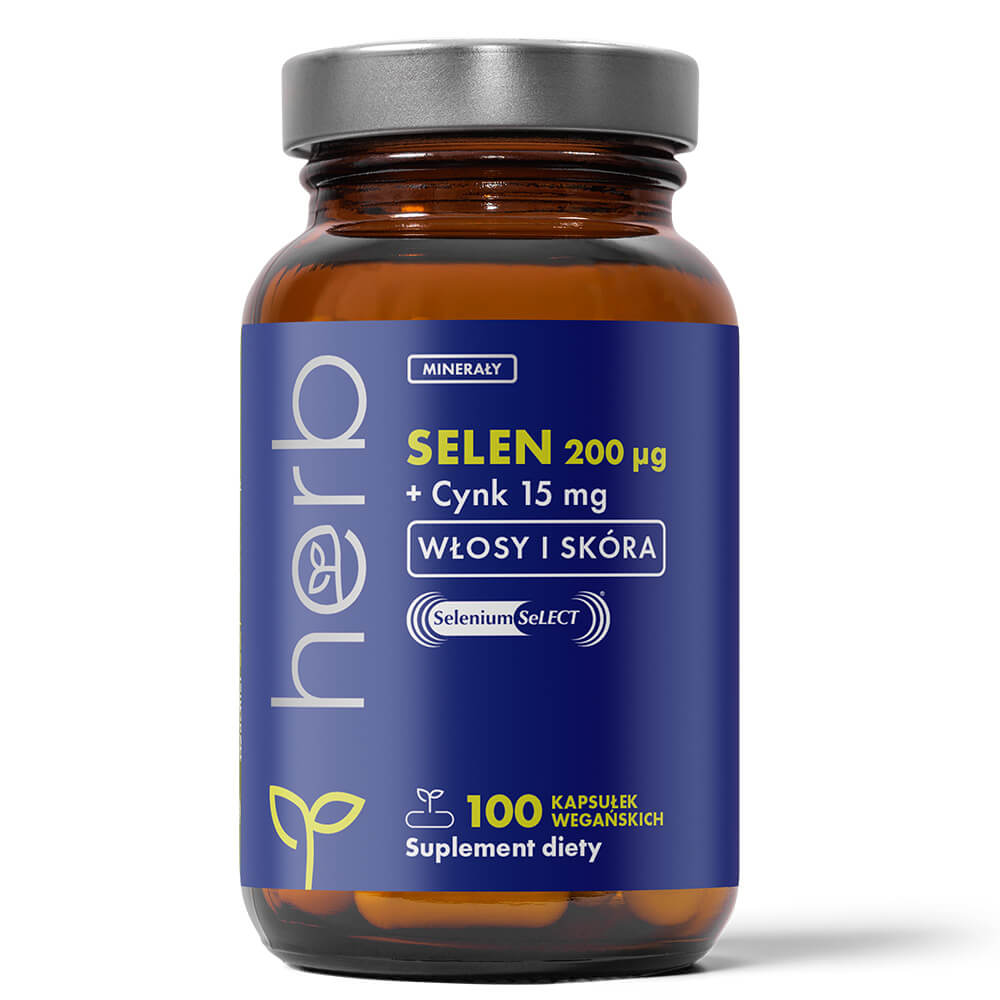 Selen 200 μg + Cynk 15 mg - 100 vege kaps.