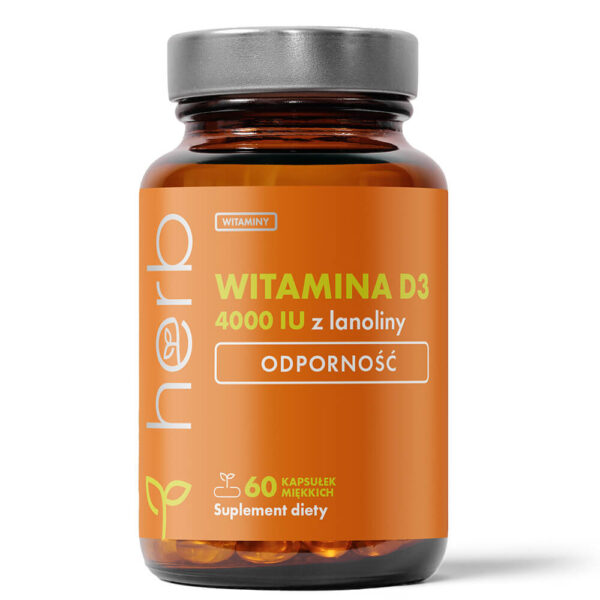 Witamina D3 4000 IU - 60 kaps. miękkich