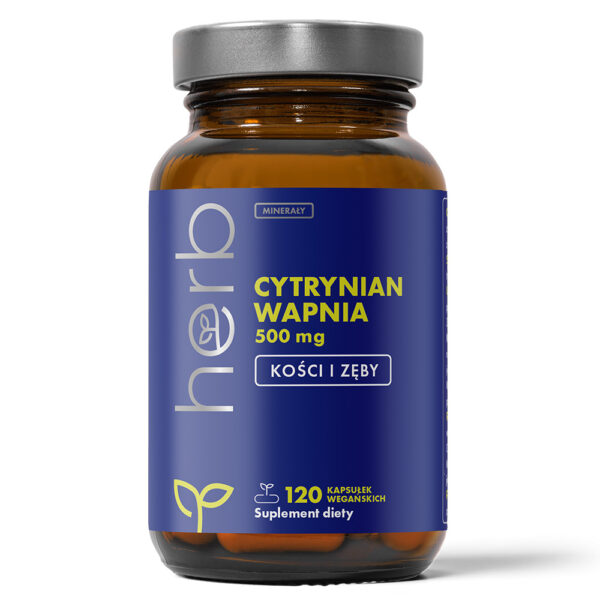 Cytrynian Wapnia 500 mg - 120 vege kaps.